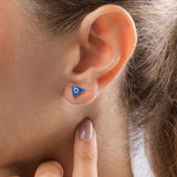Blue Gaze Stud Earrings
