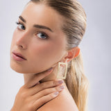 Gold Rectangular Earrings
