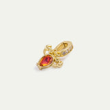 Golden Citirine Stone Crab Charm