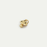 Golden Mushroom Charm