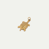 Golden Sea Turtle Charm