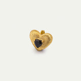 Heart-Shaped Gem Earrings