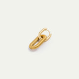 Oval Linked Earrings
