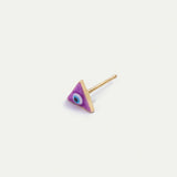 Purple Gaze Stud Earrings