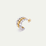 Triple Stack Beaded Earring