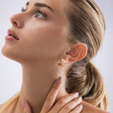 Wavy Gold Earrings