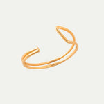 Asymmetric Gold Bangle