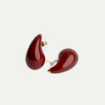 Burgundy Droplet Earring