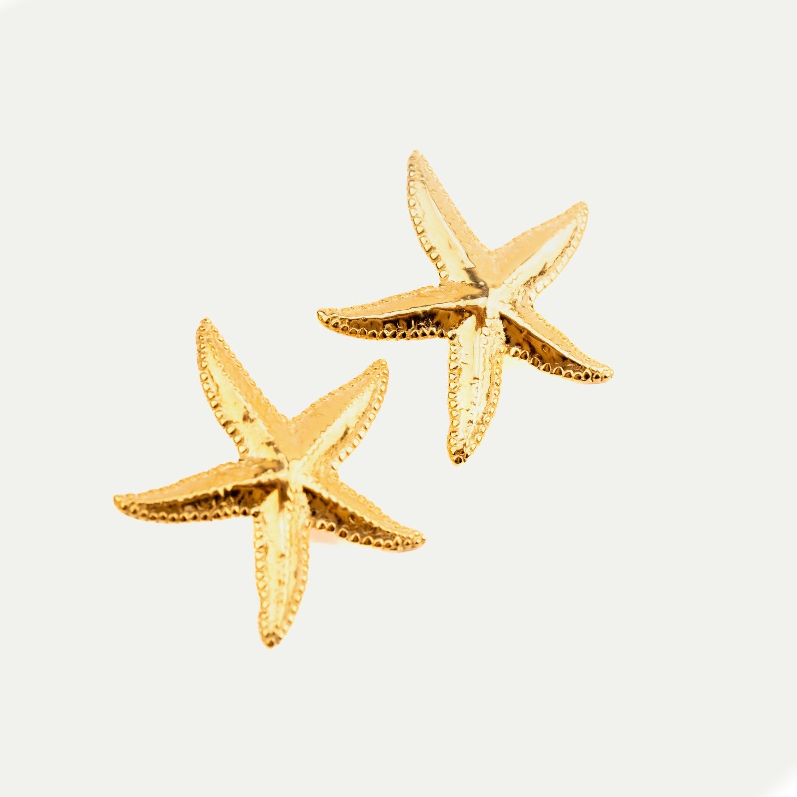 Gold Starfish Earrings