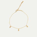 Gold Tulips Anklet