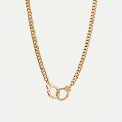 Hand Cuffs Necklace