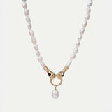 In Good Hands Pearl Drop Pendant Necklace