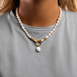 In Good Hands Pearl Drop Pendant Necklace