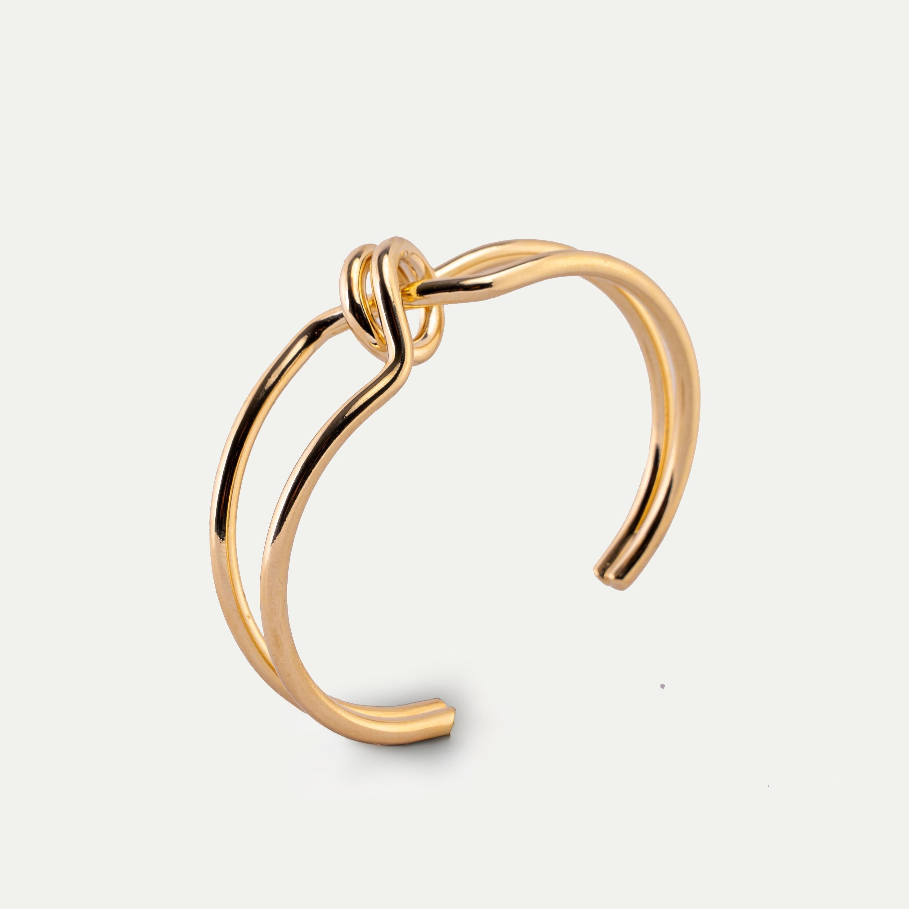 Knot Double Cuff Bangle