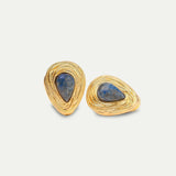 Lapis Lazuli Almond Drop Earring