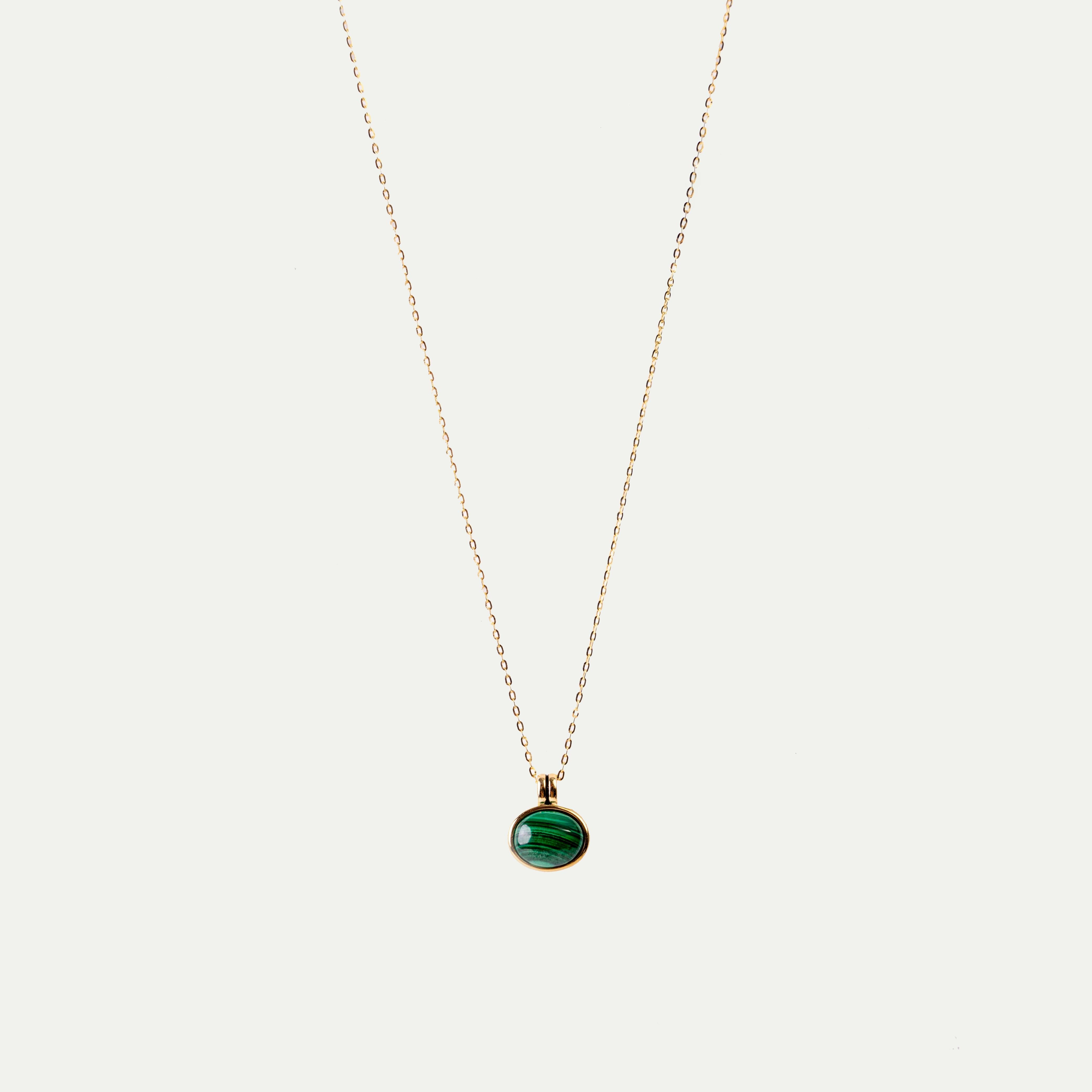 Malachite Oval Necklace