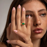 Malachite Oval Ring