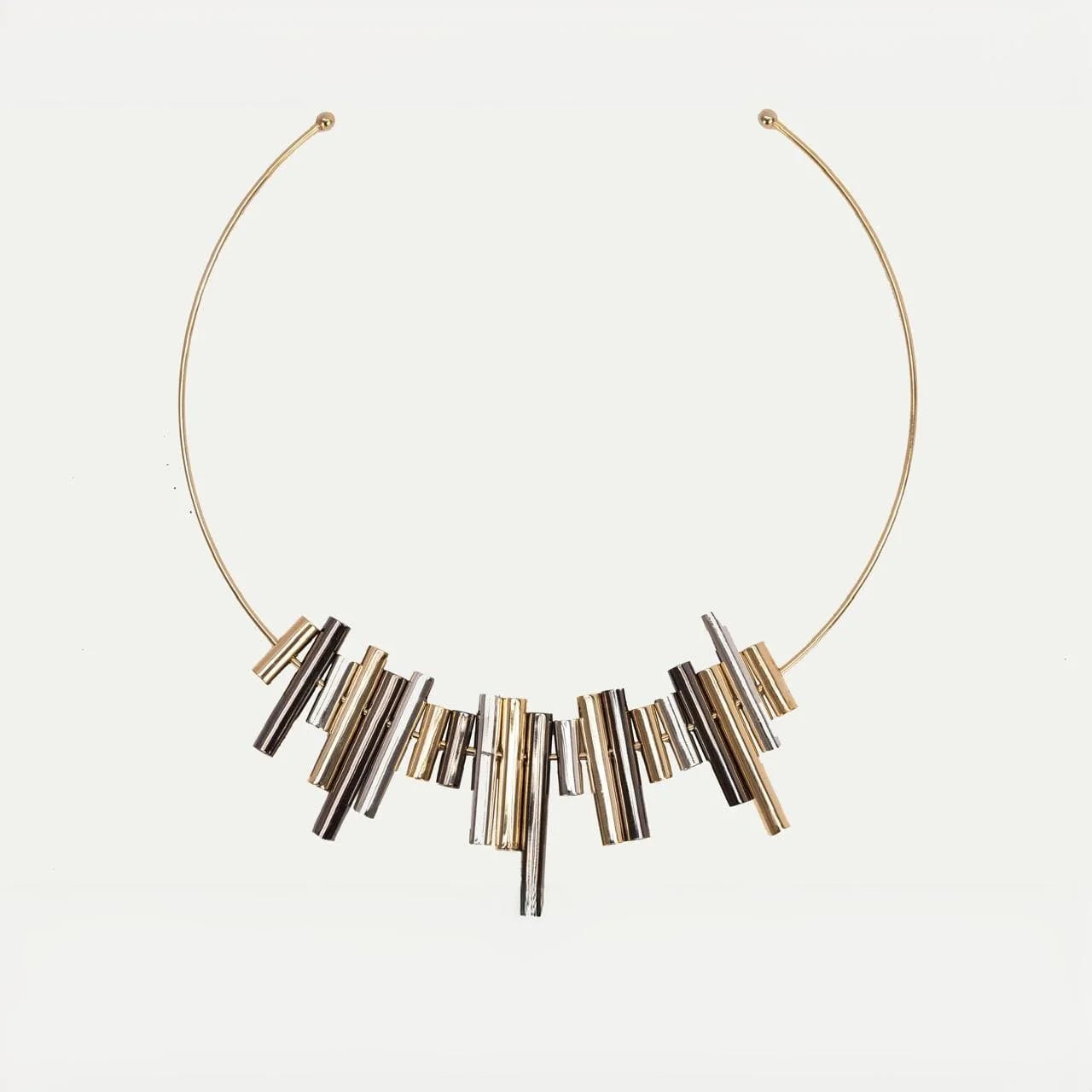 Pipe Multi Color Necklace