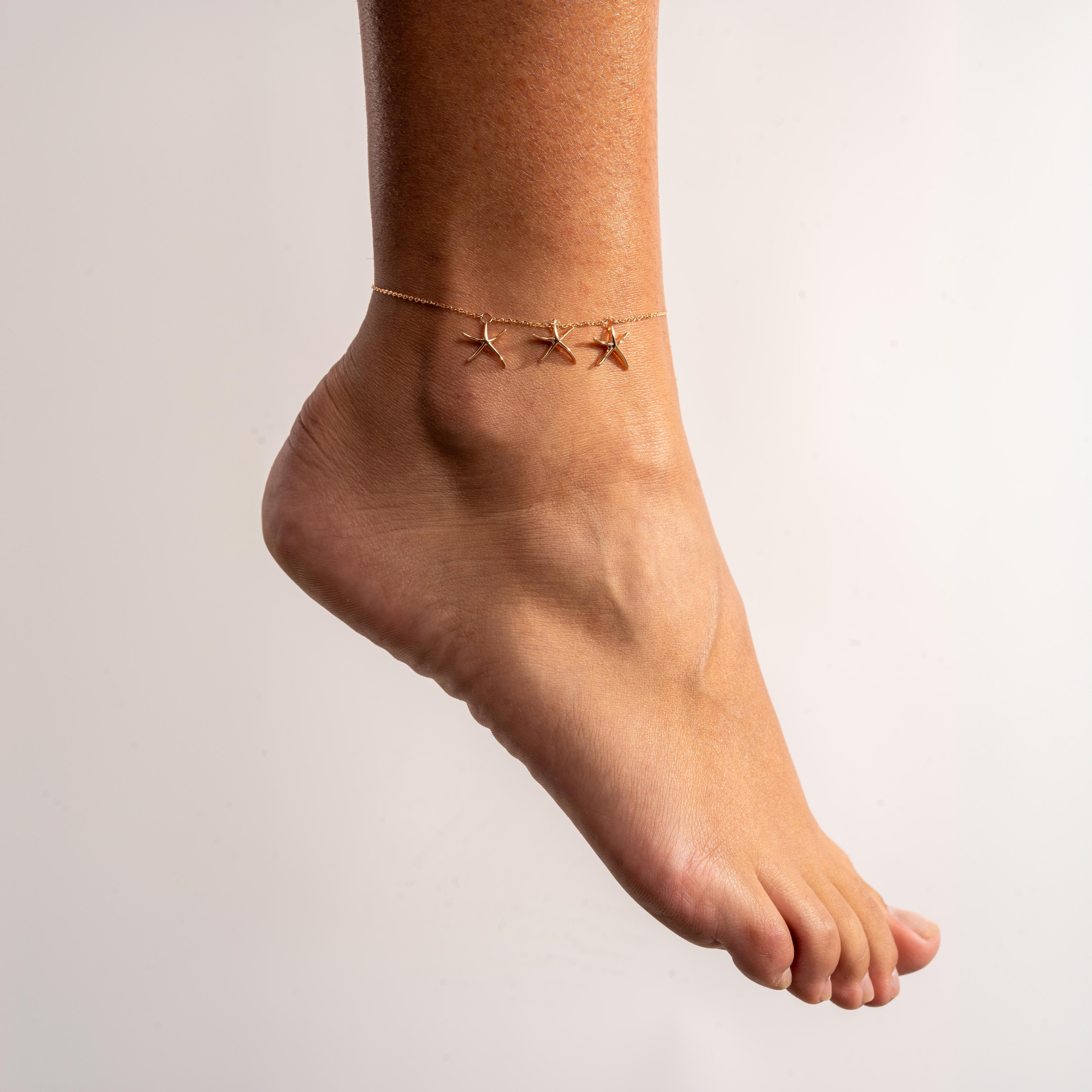 Rose Gold Starfish Anklet