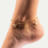 Starfish Gold Anklet