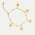 Starfish Gold Anklet