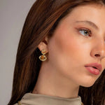 Tiger Eye Oval Drop Earring