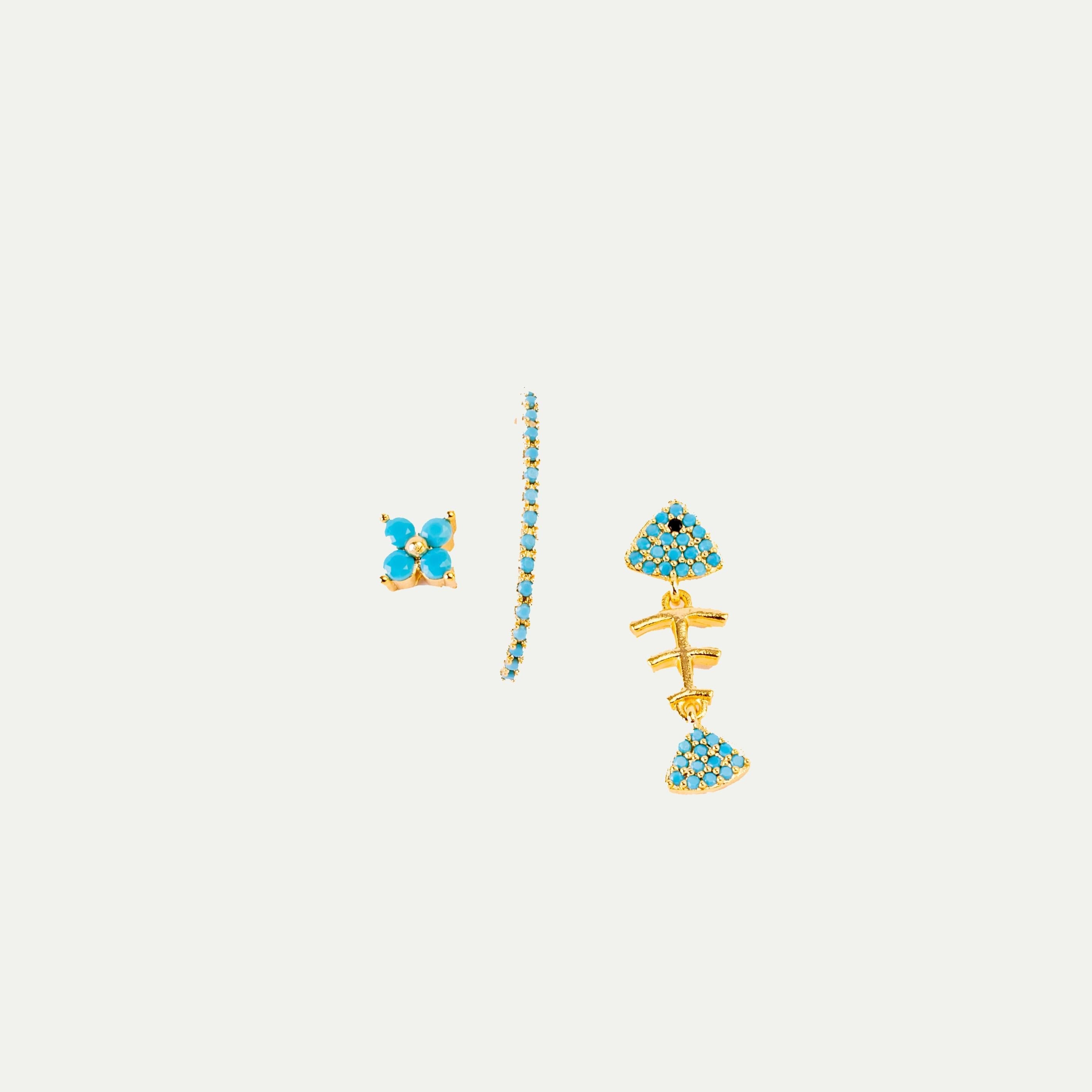 Turquoise Earrings Set