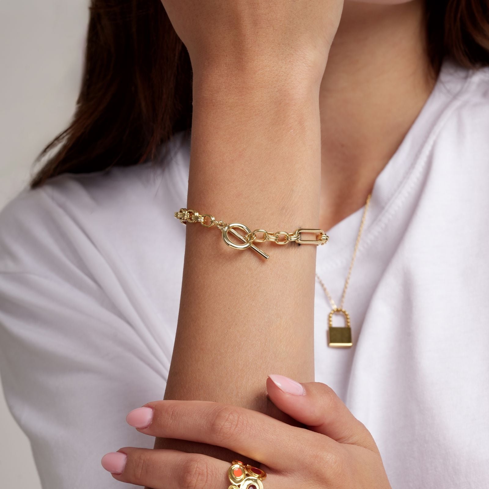 Vintage Link Gold Bracelet